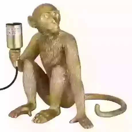 Ringo The Monkey Gold Table Lamp